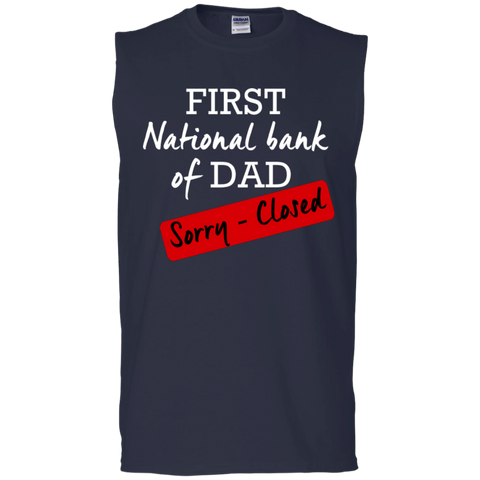 Image of National Bank of Dad Sleeveless T-Shirt - DNA Trends