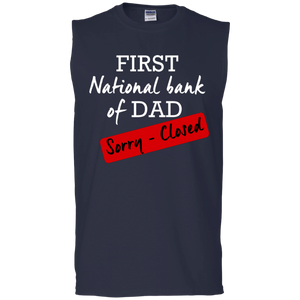 National Bank of Dad Sleeveless T-Shirt - DNA Trends