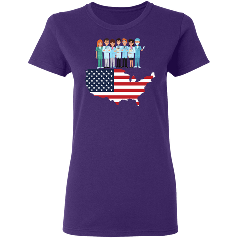 Image of Essential Workers Labor Day Ladies'  T-Shirt - DNA Trends