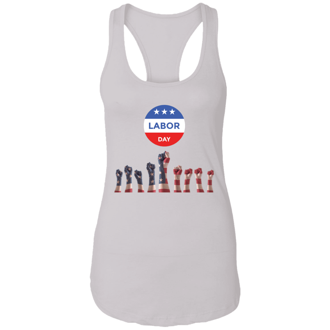 Labor Day Ladies Ideal Racerback Tank - DNA Trends