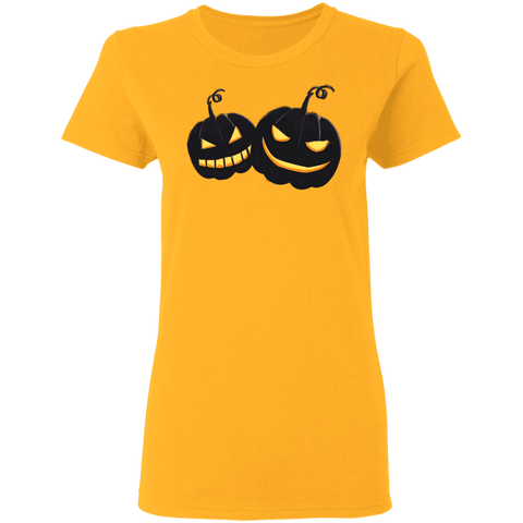 Image of Black Pumpkin Halloween Costume Ladies'  T-Shirt - DNA Trends