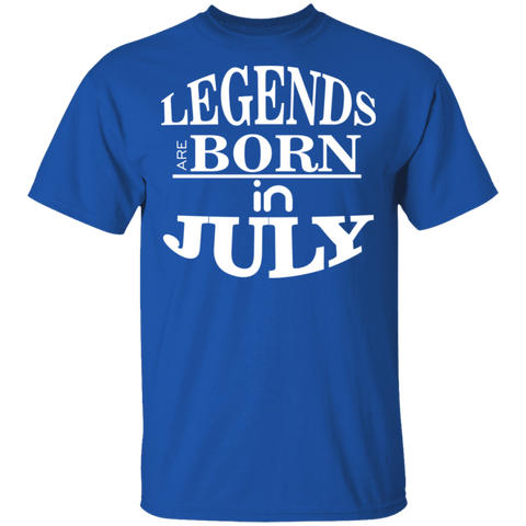 Image of Legends are Born in July T-Shirt - DNA Trends
