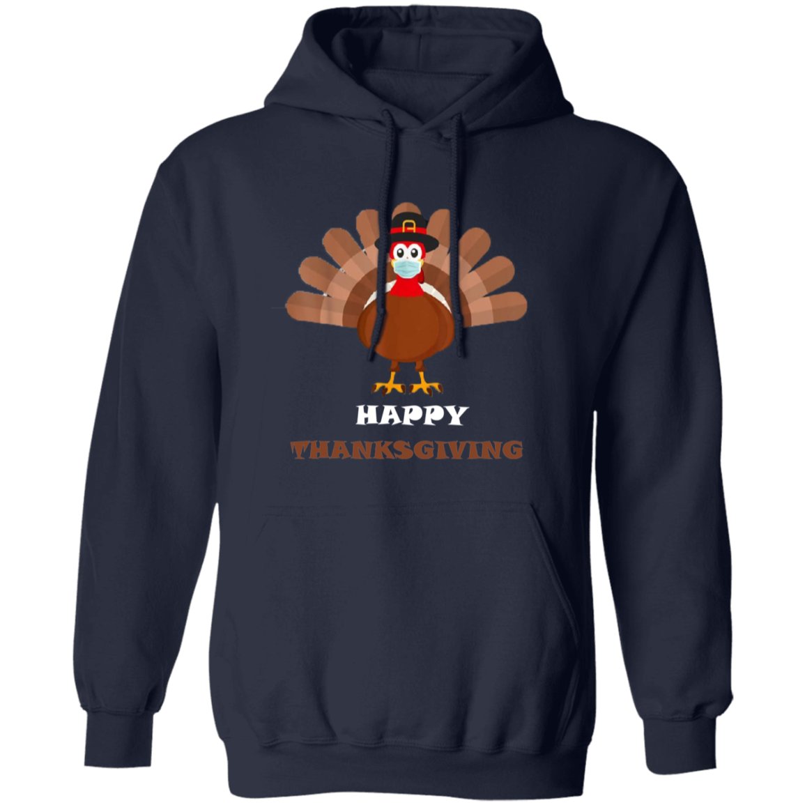 Happy Thanksgiving Masked Turkey Pullover Hoodie - DNA Trends