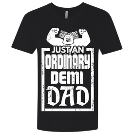 Demi Dad Premium Fitted SS V-Neck - DNA Trends