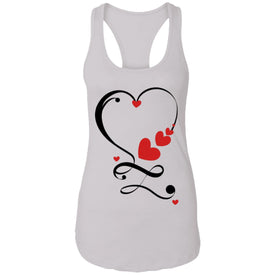 Valentine Infinity(Forever) Love Ladies Ideal Racerback Tank