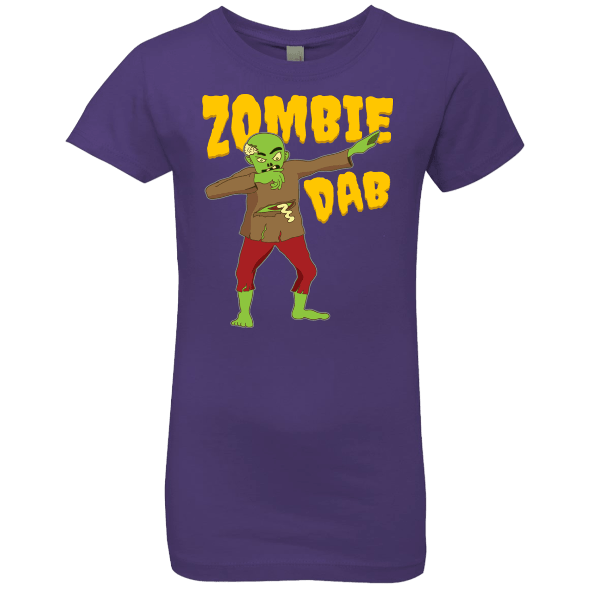 Trendy Zombie Dab T-Shirt Halloween Tees (Girls) - DNA Trends