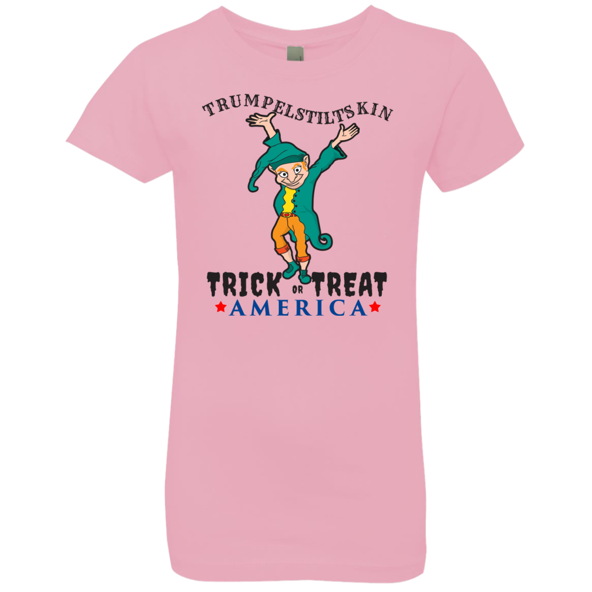 Trumpelstiltskin Trick Or Treat America T-Shirt Halloween Clothing (Girls) - DNA Trends