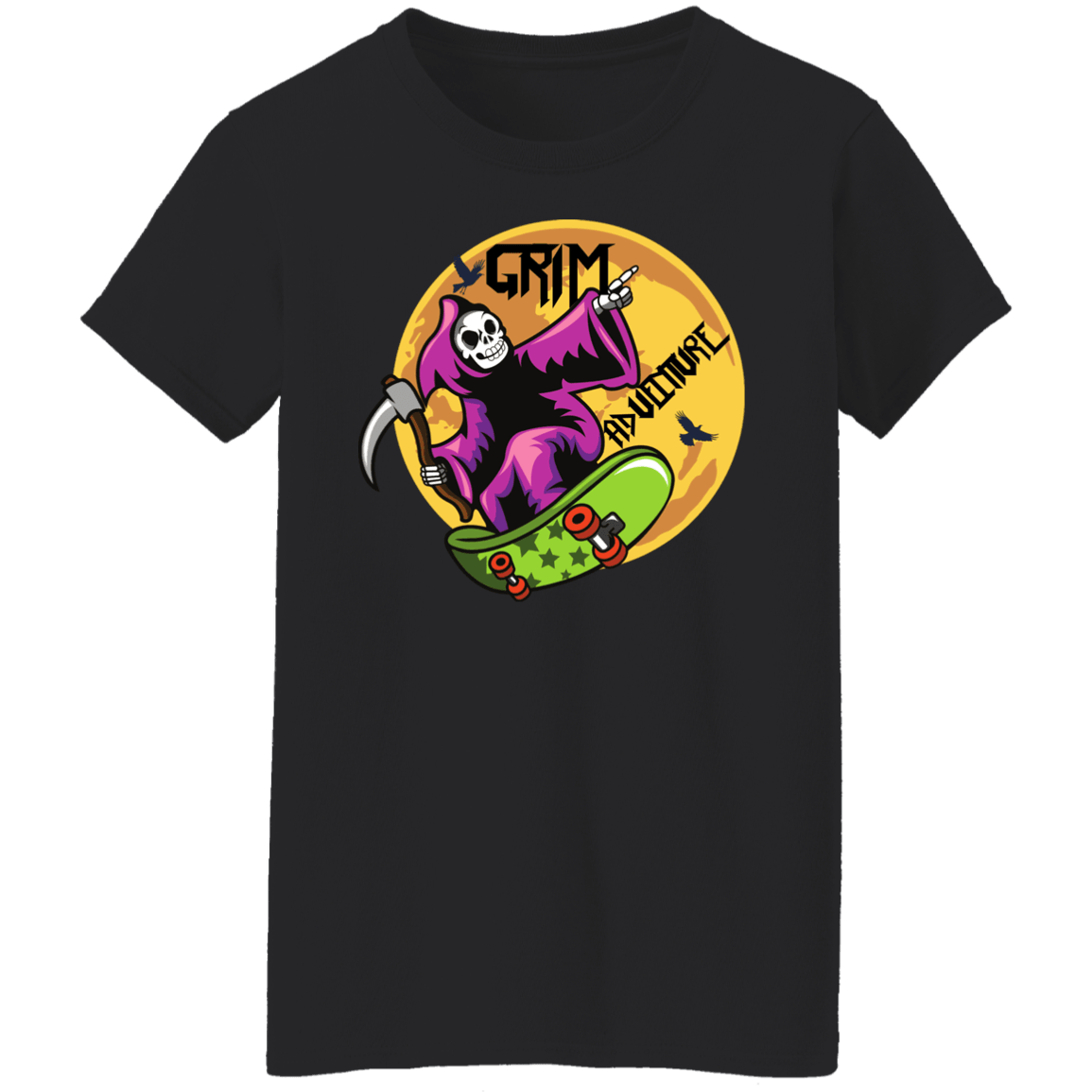 Grim Adventure Halloween Costume Ladies'  T-Shirt - DNA Trends