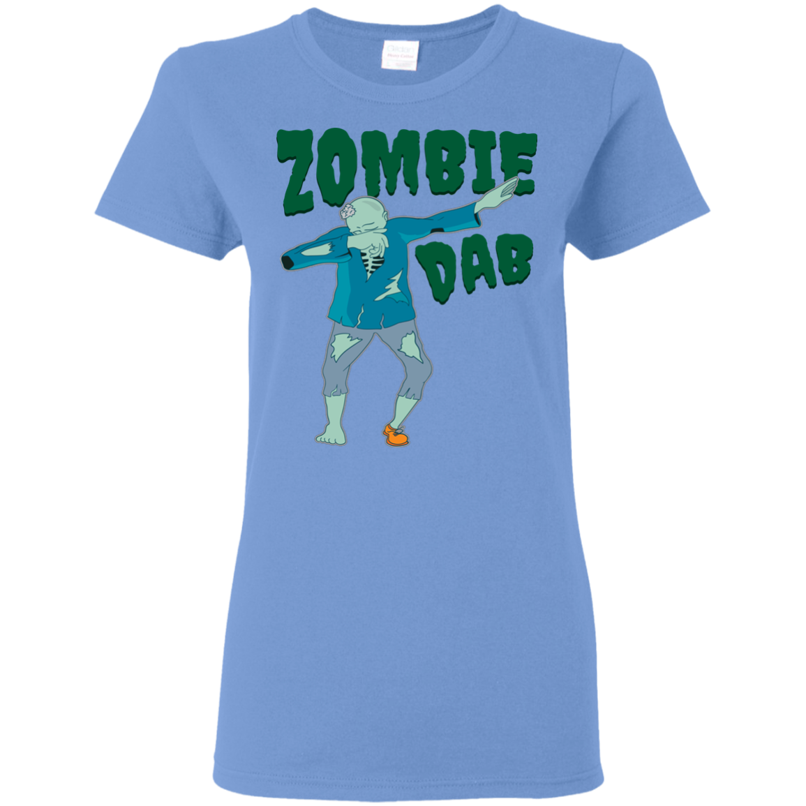 Trendy Zombie Dab T-Shirt Halloween Tee (Women) - DNA Trends