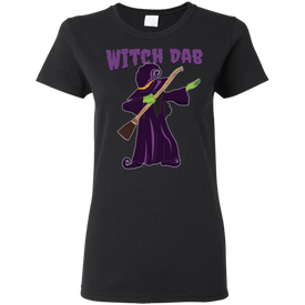 Trendy Witch Dab T-Shirt Halloween Shirts (Women) - DNA Trends