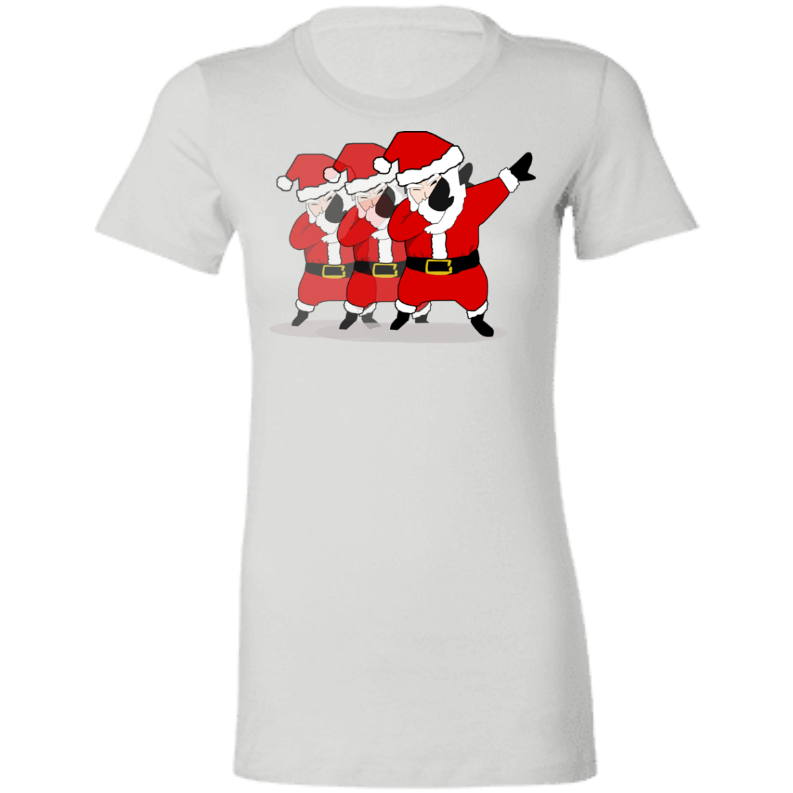 Cool Awesome Dabbing Santa Ladies'  T-Shirt - DNA Trends