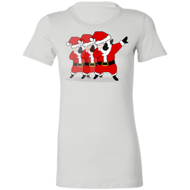 Cool Awesome Dabbing Santa Ladies'  T-Shirt - DNA Trends