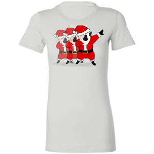 Cool Awesome Dabbing Santa Ladies'  T-Shirt - DNA Trends