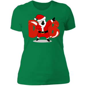 Amusing Dabbing Santa Ladies'  T-Shirt - DNA Trends