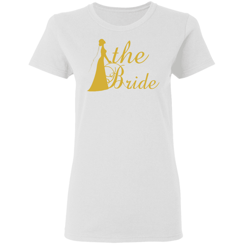 Image of Bridal Shower- Golden Font Bachelorette Party  Ladies' T-Shirt For Bride - DNA Trends