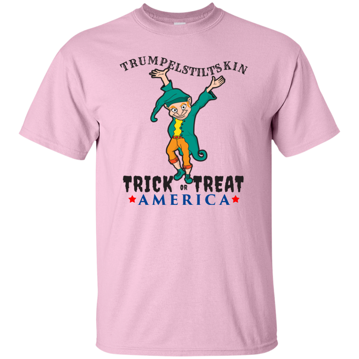 Trumpelstiltskin Trick Or Treat America T-Shirt Halloween Shirts (Men)