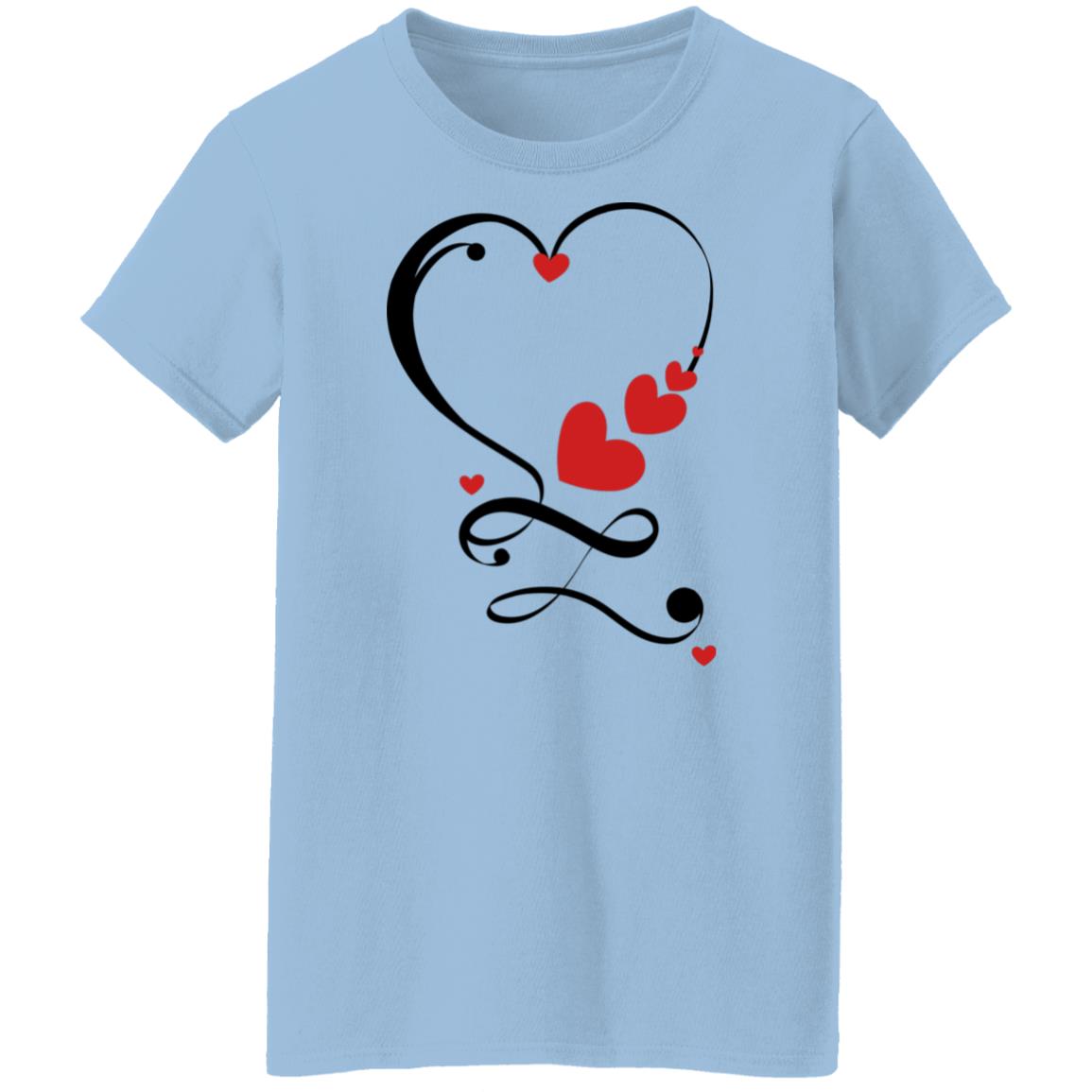 Valentine Infinity(Forever) Love Ladies'  T-Shirt