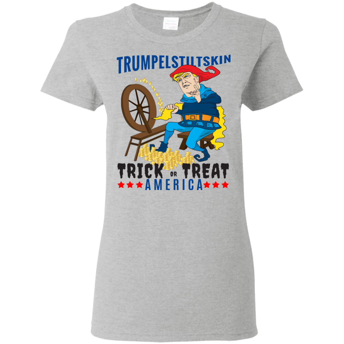 Trumpelstiltskin Trick Or Treat America T-Shirt Halloween Clothing (Women) - DNA Trends