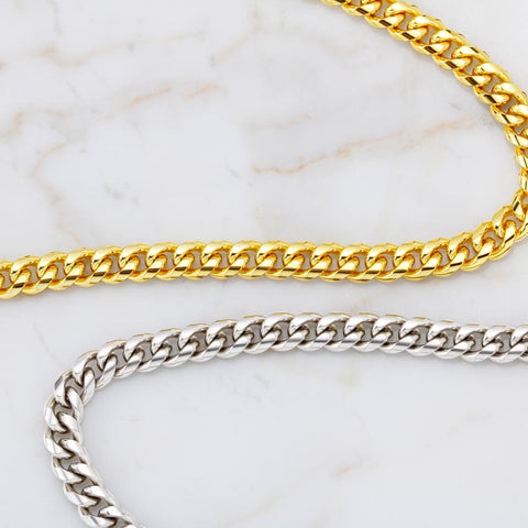 Birthday Gift To Husband, Personalised To My Life Partner Message Cuban Link Chain - DNA Trends