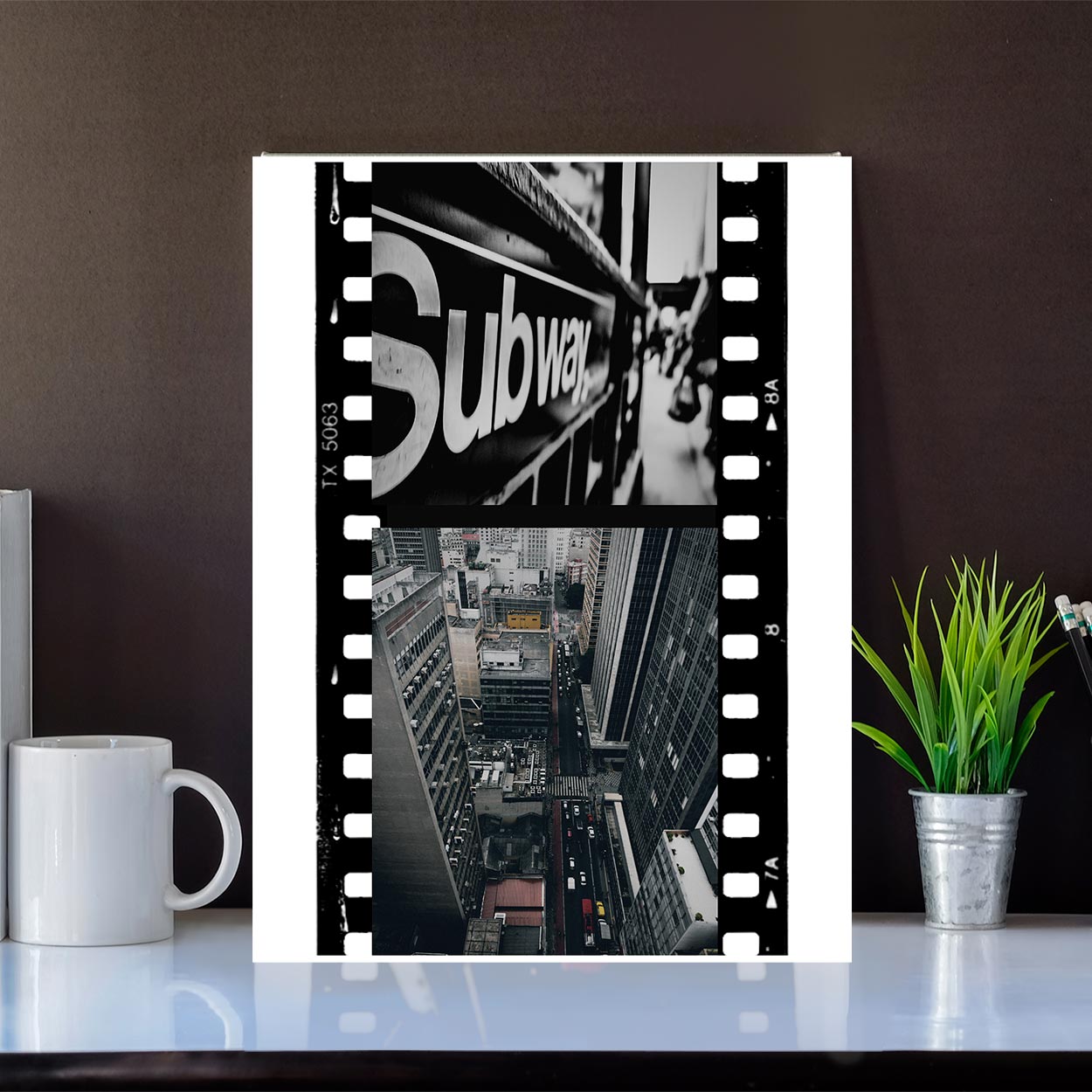 SubWay Portrait Canvas .75in Frame - DNA Trends