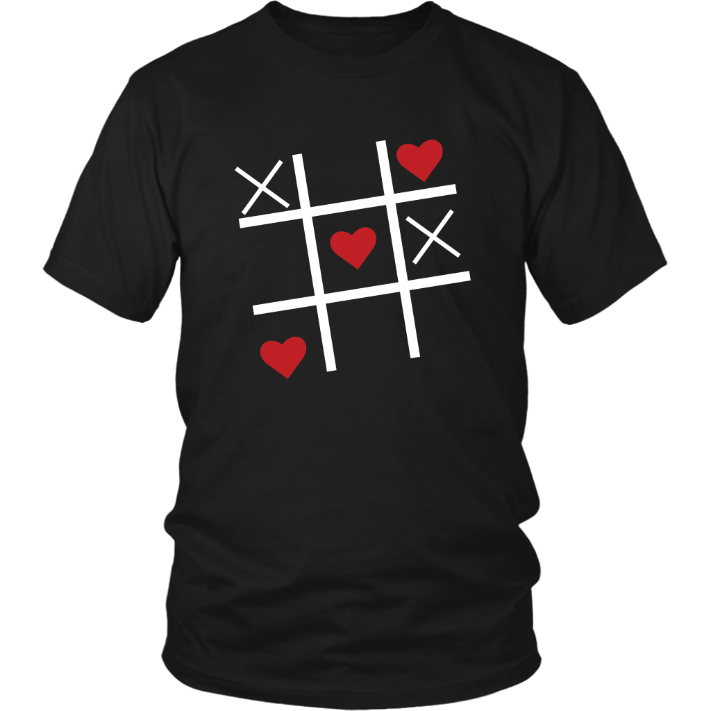 Valentine Tic Tac Toe Unisex Tshirt - DNA Trends