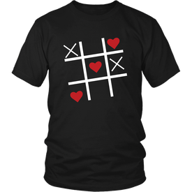 Valentine Tic Tac Toe Unisex Tshirt - DNA Trends