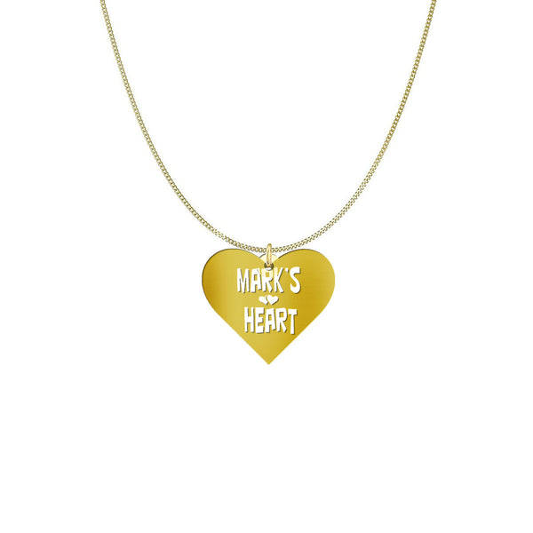 Personalized hearts Valentine Necklace - DNA Trends