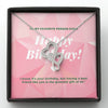 Favorite Person Ever  Message - Double Hearts Necklace - Birthday Gift For Best Friend - DNA Trends