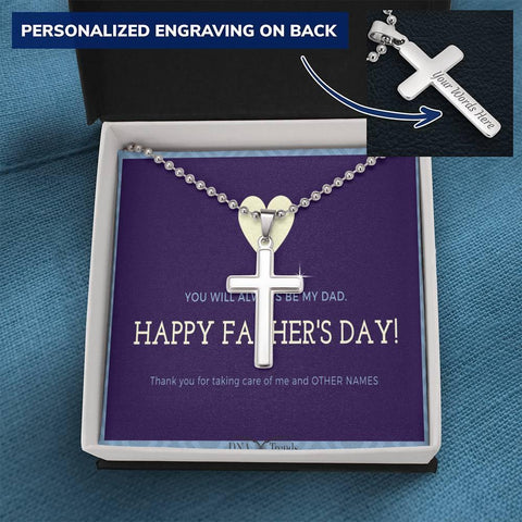 Always Be My Dad Fathers Day Message Necklace - DNA Trends