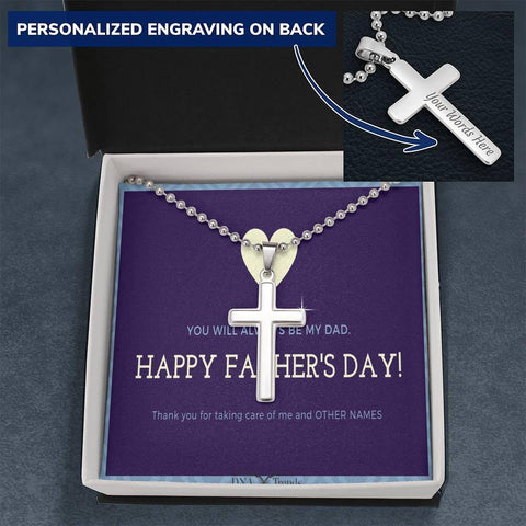 Always Be My Dad Fathers Day Message Necklace - DNA Trends