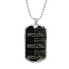 Best Dad Ever Military Style Dog Tag Father's Day Necklace - DNA Trends