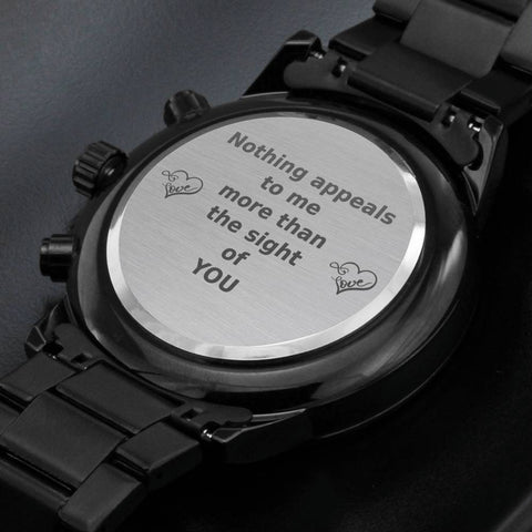 Image of Nothing appeals to me more than the sight of you- Engraved Watch From Wife , Bride - Wedding Gift - DNA Trends