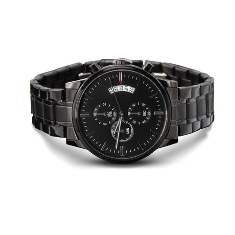 Image of Gift For Him (Damn You're Cute) Engraved Design Chronograph Watch - DNA Trends