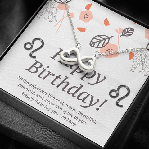 To My Leo Baby - Birthday Message Card Necklace - DNA Trends