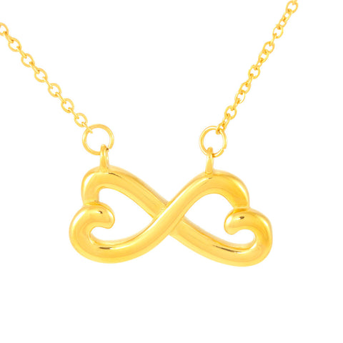 Come Home And Be Pampered Like A Princess- Birthday Gift from Dad-  Heart-Shaped Infinity Necklace - DNA Trends