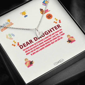 Dear Daughter- Reminder That I Love You : Back To School Jewelry Gift  For Daughter - DNA Trends