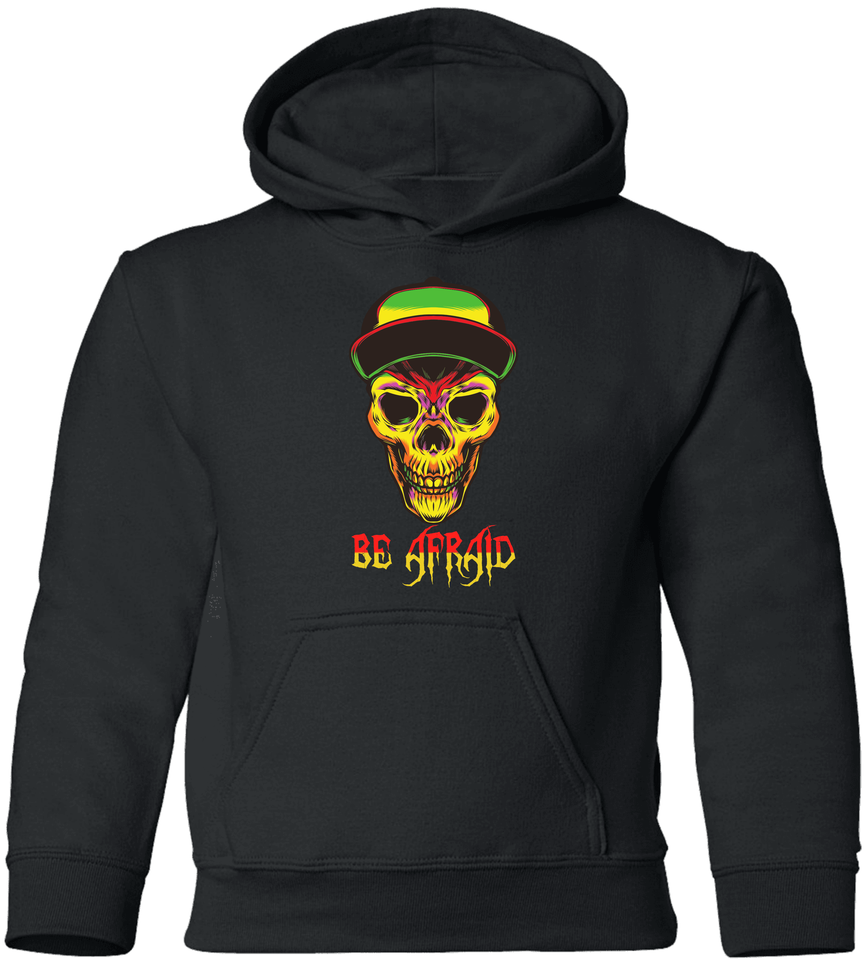 Be Afraid Halloween Costume  Youth Pullover Hoodie - DNA Trends