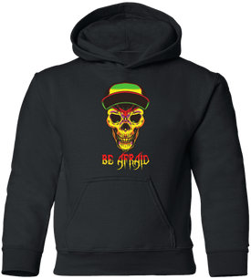 Be Afraid Halloween Costume  Youth Pullover Hoodie - DNA Trends