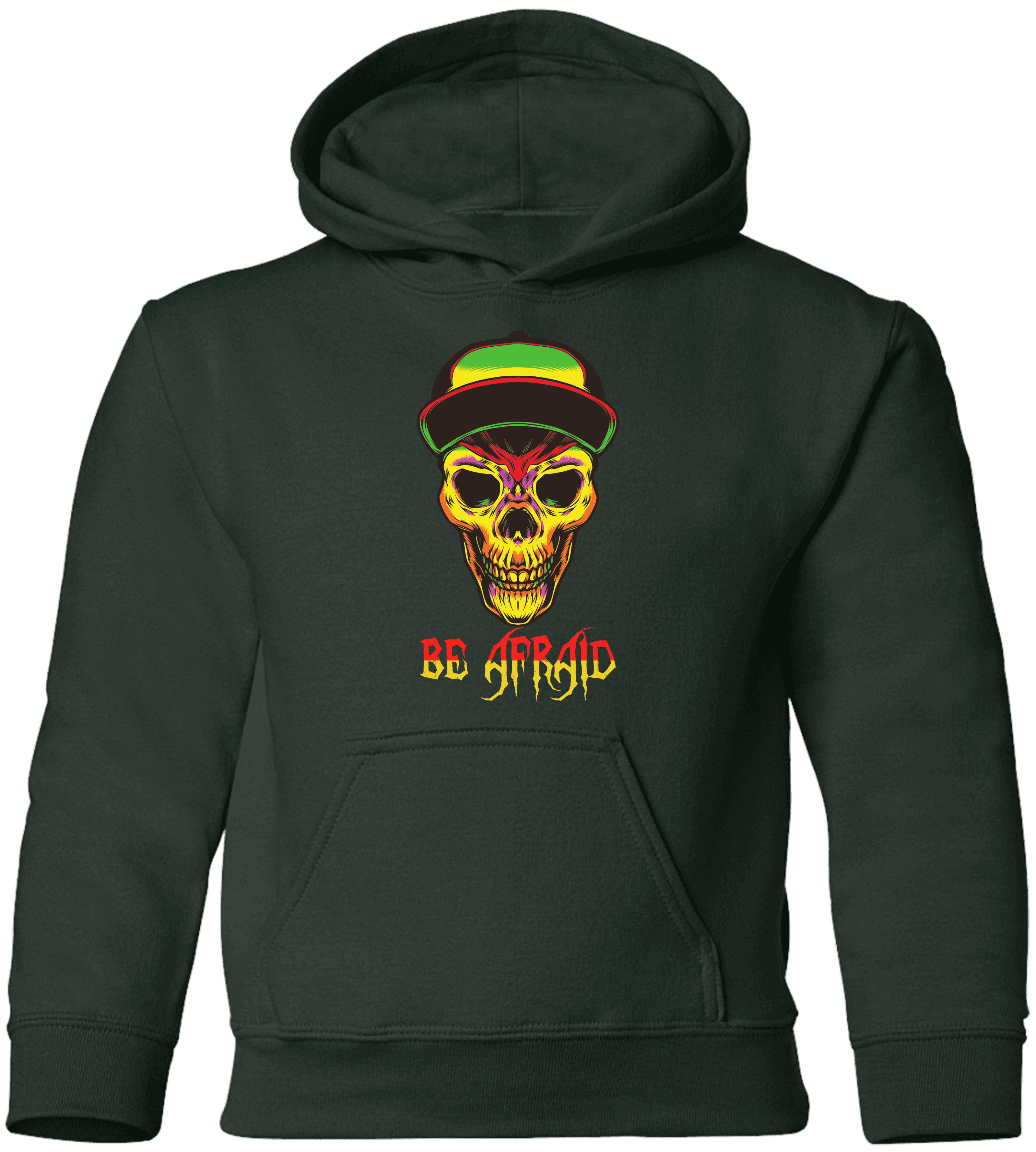 Be Afraid Halloween Costume  Youth Pullover Hoodie - DNA Trends