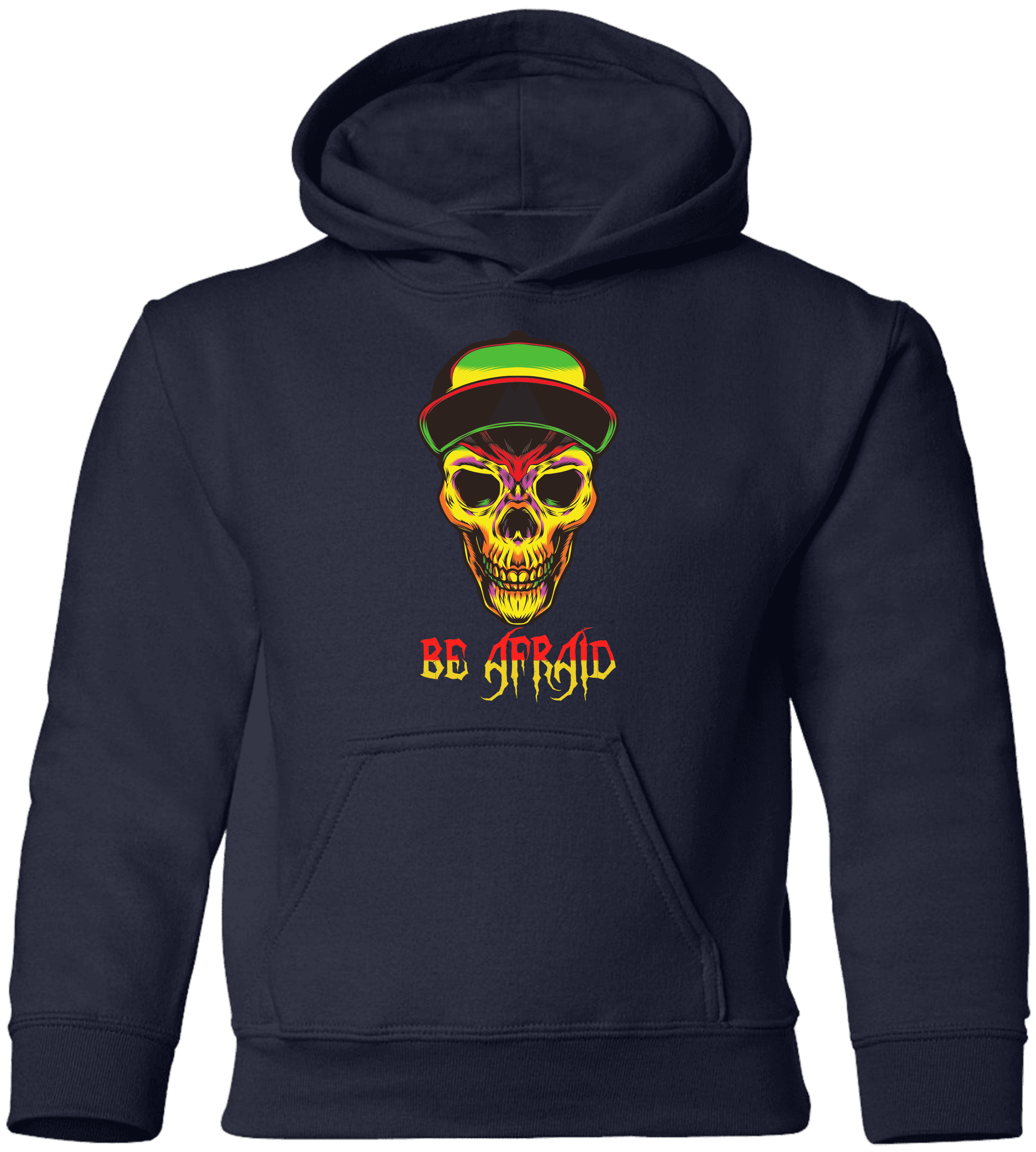Be Afraid Halloween Costume  Youth Pullover Hoodie - DNA Trends