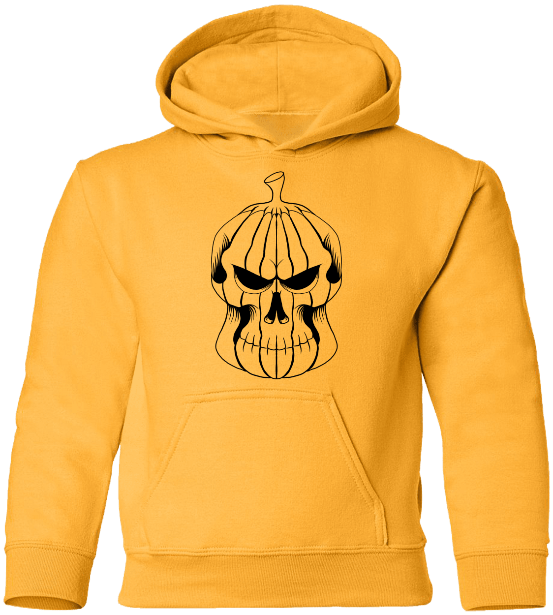 Pumpkin Skull Halloween Costume Youth Pullover Hoodie - DNA Trends