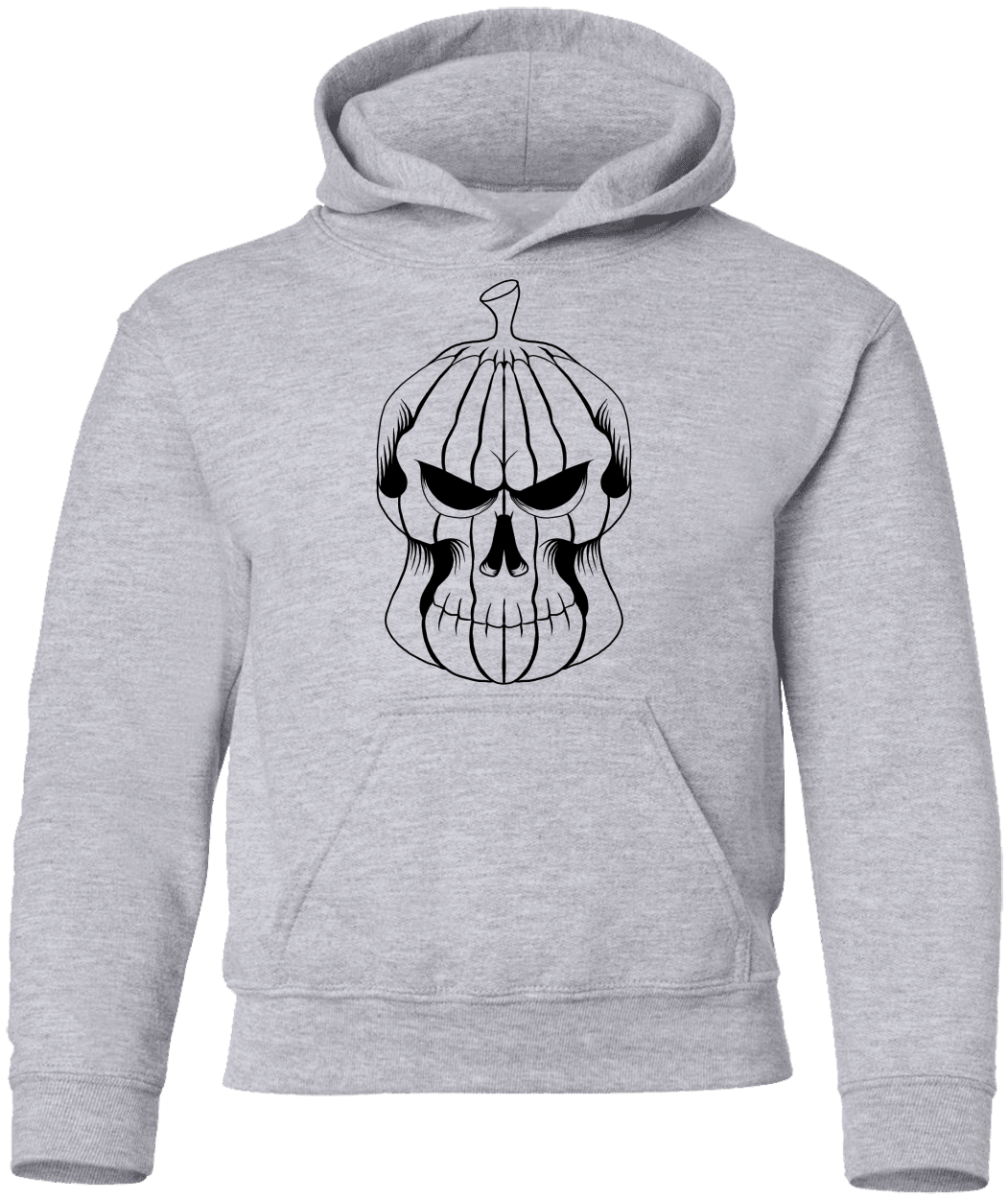 Pumpkin Skull Halloween Costume Youth Pullover Hoodie - DNA Trends