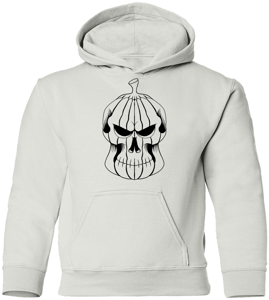 Pumpkin Skull Halloween Costume Youth Pullover Hoodie - DNA Trends