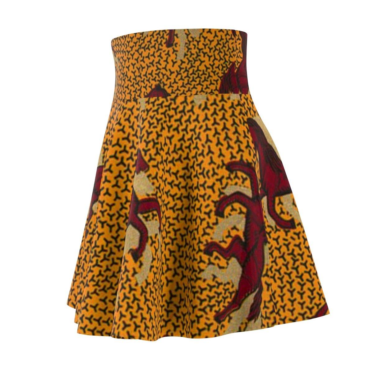 African Print Women's Skater Skirt - DNA Trends
