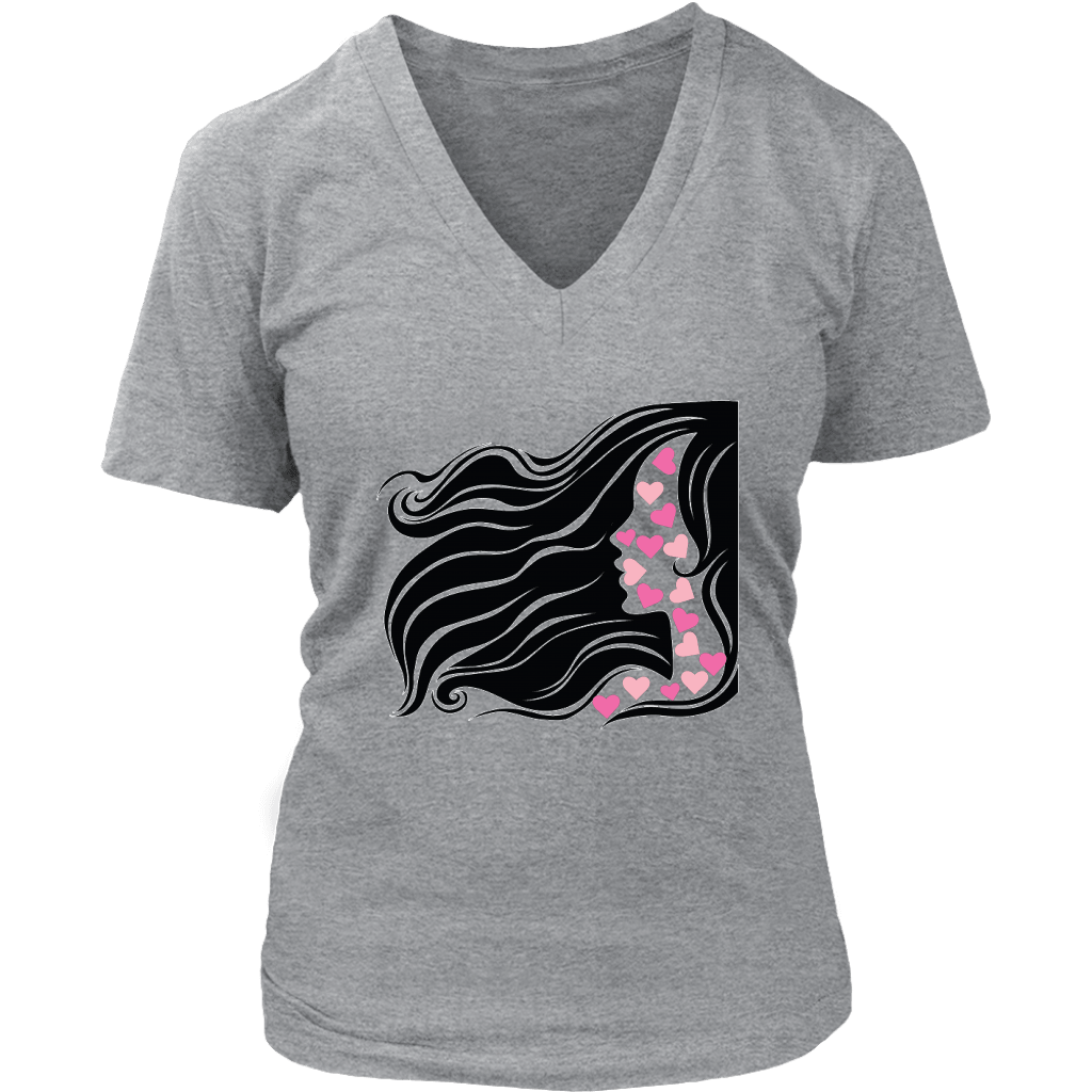 Adorable Women's Day V-neck T-shirt - DNA Trends