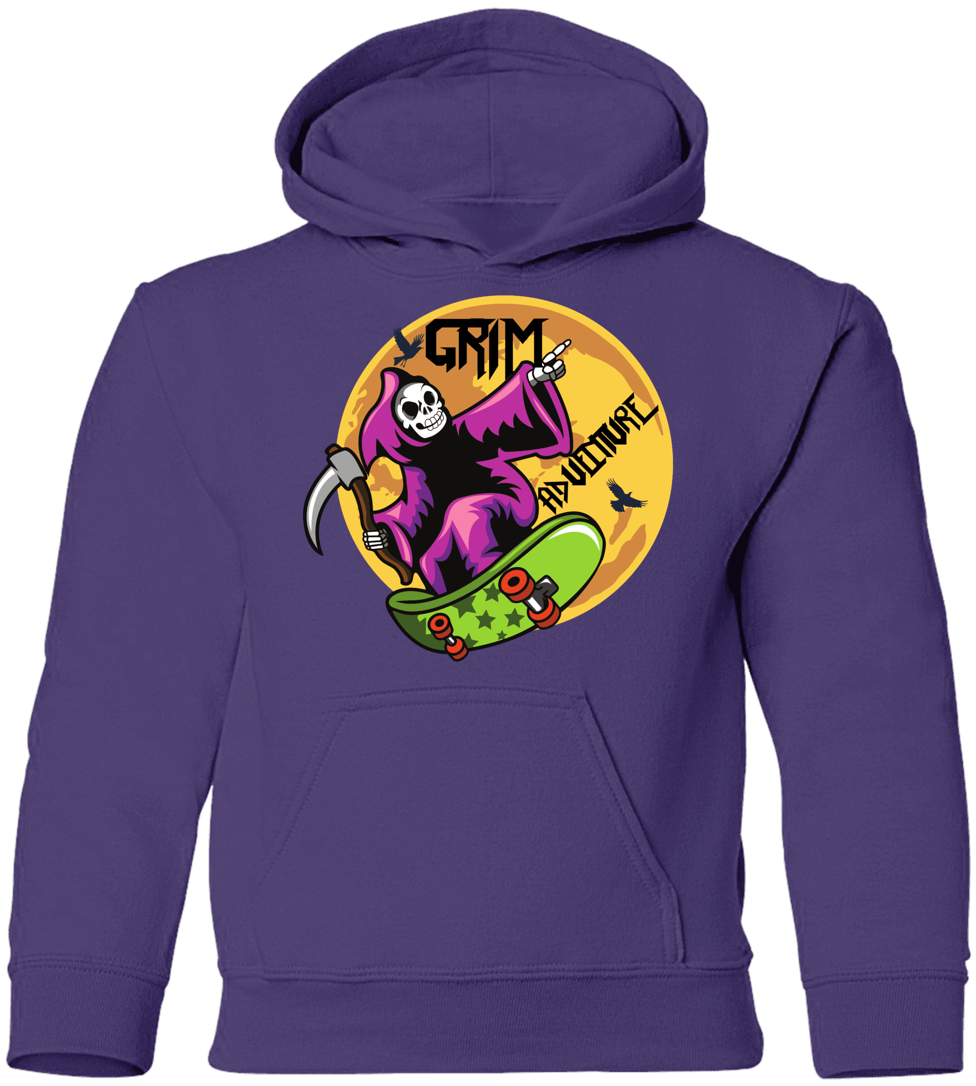 Grim Adventure Halloween Costume  Youth Pullover Hoodie - DNA Trends