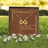 Valentines Day Gift To Girlfriend: Infinity Love Necklace -Loving You is The Only Thing... Message Card