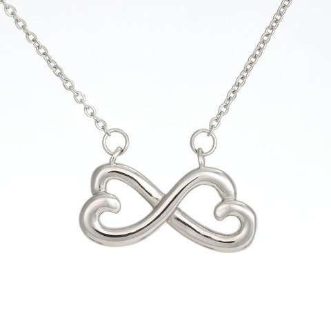 Valentines Day Gift To Girlfriend: Infinity Love Necklace -Loving You is The Only Thing... Message Card