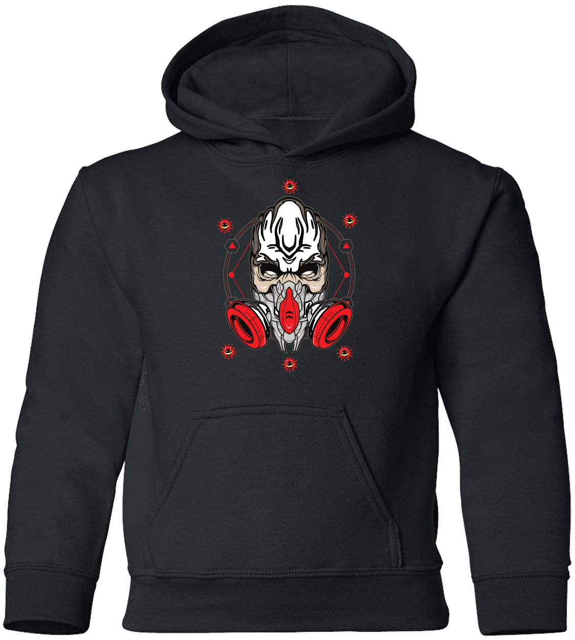Masked Zombie Halloween Costume Youth Pullover Hoodie - DNA Trends