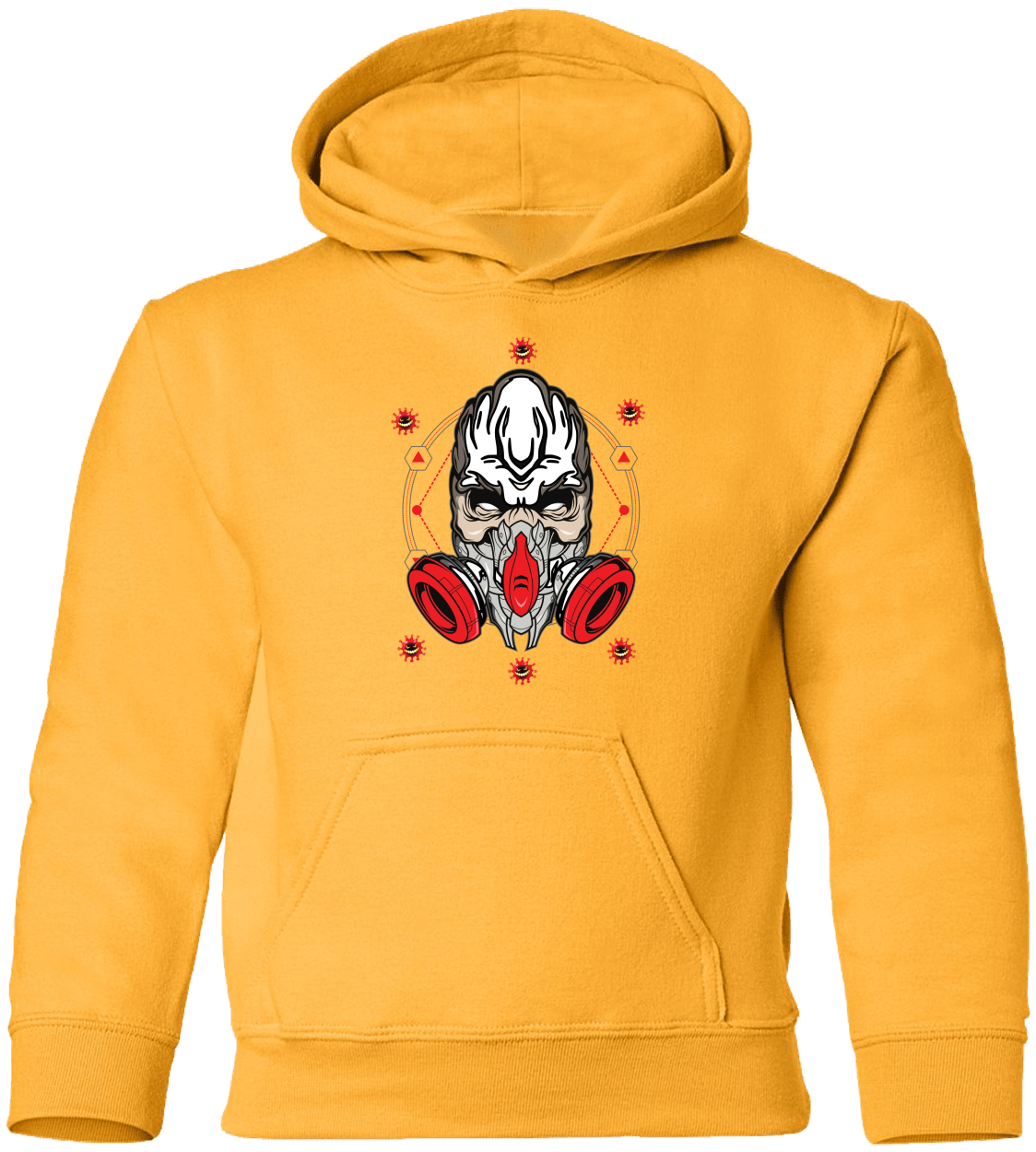 Masked Zombie Halloween Costume Youth Pullover Hoodie - DNA Trends